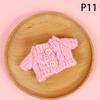 Cute Mini Plush Doll'S Clothes Outfit Accessories For Labubu Idol Dolls Knitted Sweater Clothing Diy Kids Girl Gift