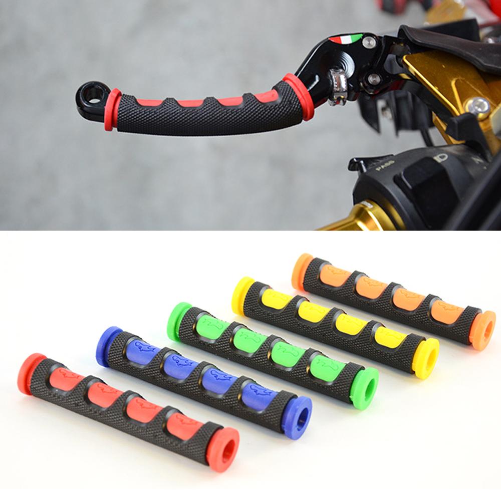 2Pcs/pair Environmental Rubber Motorcycle Handgrip Guard Motorbike Brake Clutch Lever Cover Handlebar Grips