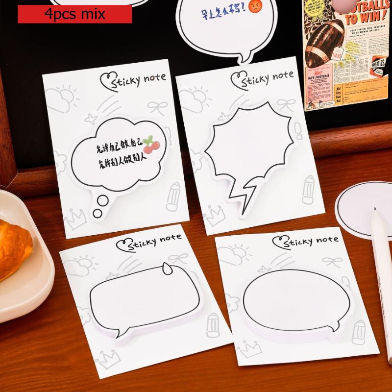 

Office School Supplies Simple Dialog Box Creative Small Fresh Message Note Memo Pad Student Stationery Small Gift Paper Kawai