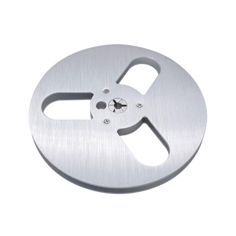7Inches Magnetic Tape Spool Aluminum Tape Reel with 3 Holes Open Reel Audio Aluminum Takeup Reel 7'' Multi-Color
