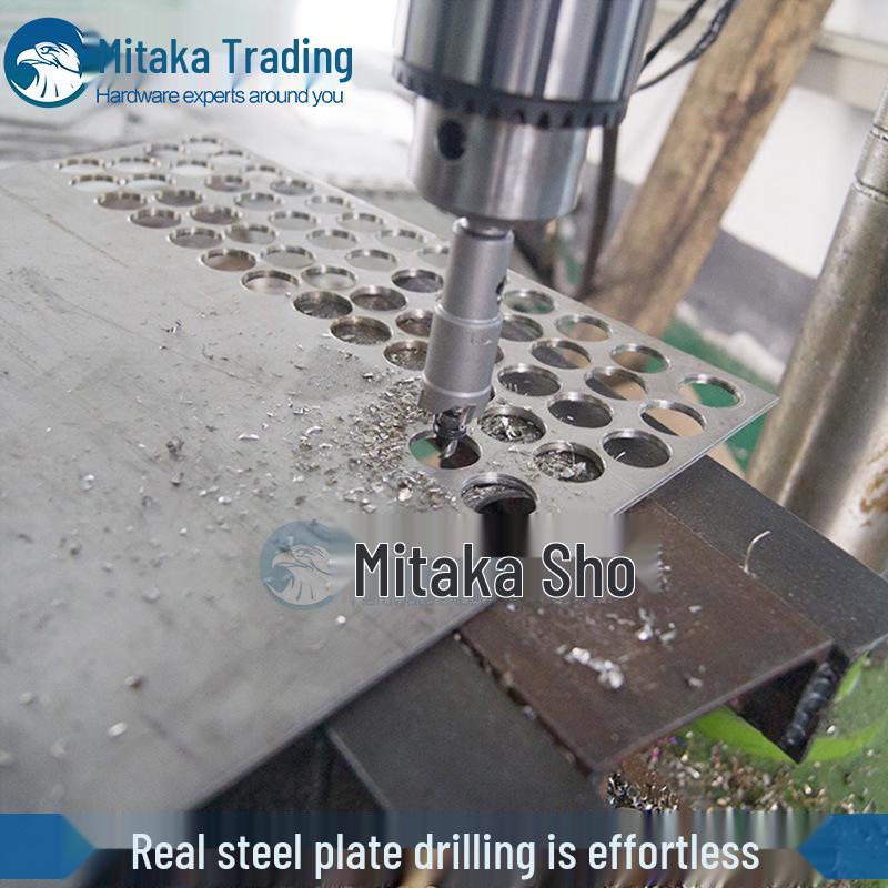 Carbide Stainless Steel Hole Saw Set: 102-120mm Drill Bits for Metal and Iron Plates