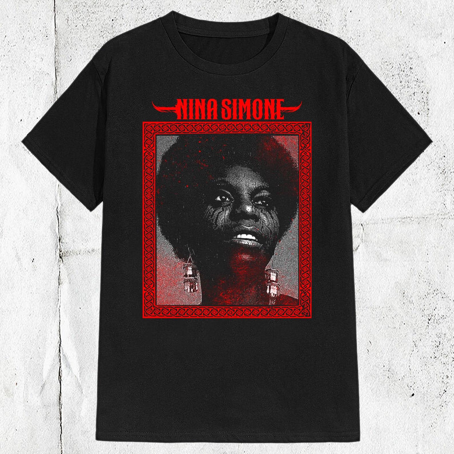 Nina Simone Metal Style SInger T shirt XL