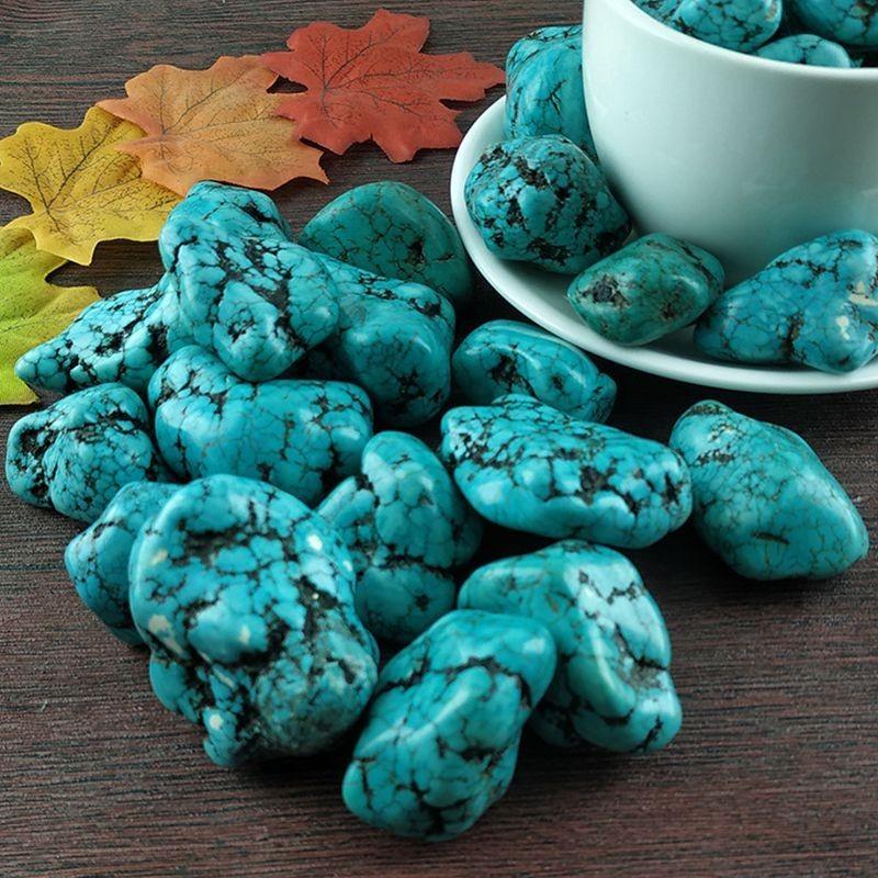 Exquisite 1pc Natural Turquoise Tumbled Crystal For Spirituality And Meditation