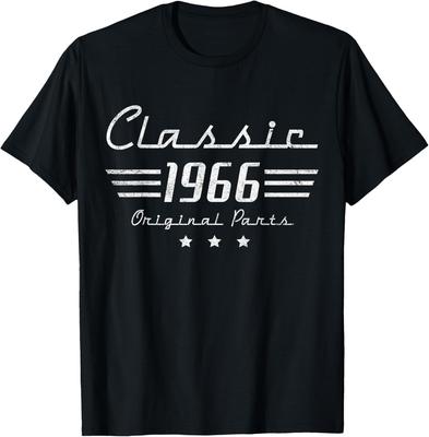 Voiture Classique Vintage 1966 Cadeaux d'Anniversaire 60 ans Hommes 60 Ans T-Shirt Unisexe