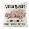 Spring Pillow Case Sofa Waist Pillow Case Garland Truck Light Luxury Home Office Pillow Pillow Case