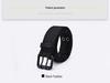 Men's Fashion Pin Buckle Leather & Nylon Woven Canvas Belt