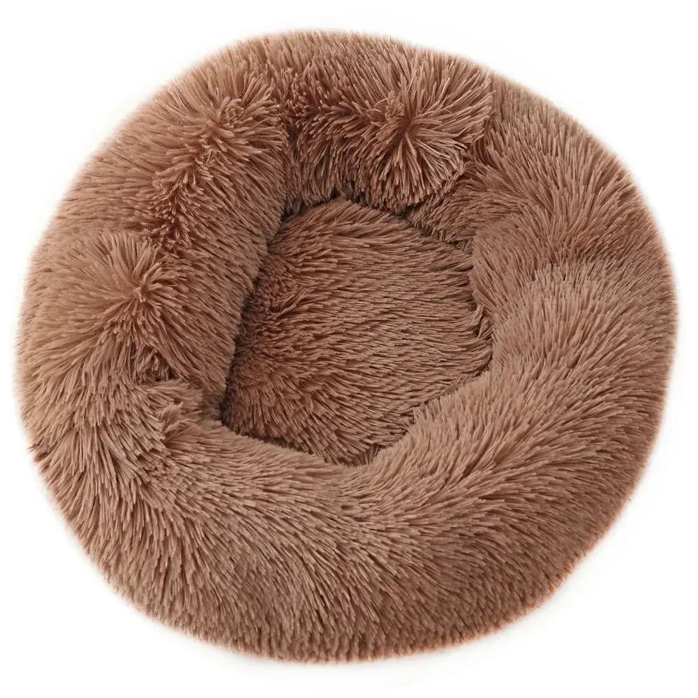 

Кругла плюшева лежанка для собак, спальний мішок, будка, кішка, щеня, диван, будиночок для тварин, теплі ліжка, подушка для маленьких собак, зима XS 40cm