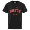 Original Boston Est.98 Street Monogram Print Casual Wear Fashion Funny Breathable 100% Cotton Spring Summer 2024 T-Shirt