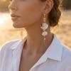 Bohemia Shell Starfish Pendant Earrings for Women Exquisite Imitation Pearl Conch Long Tassel Dangle Earring Beach Party Jewelry