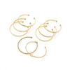 Bohemian Twist Twist Starlight Love Star Pattern Iron Bracelet 8 Piece Set