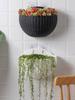 Hand Exquisite Wall-mounted Plastic Basket Indoor Outdoor Storage Flower Pot Plant Container Home Living Room Decoration