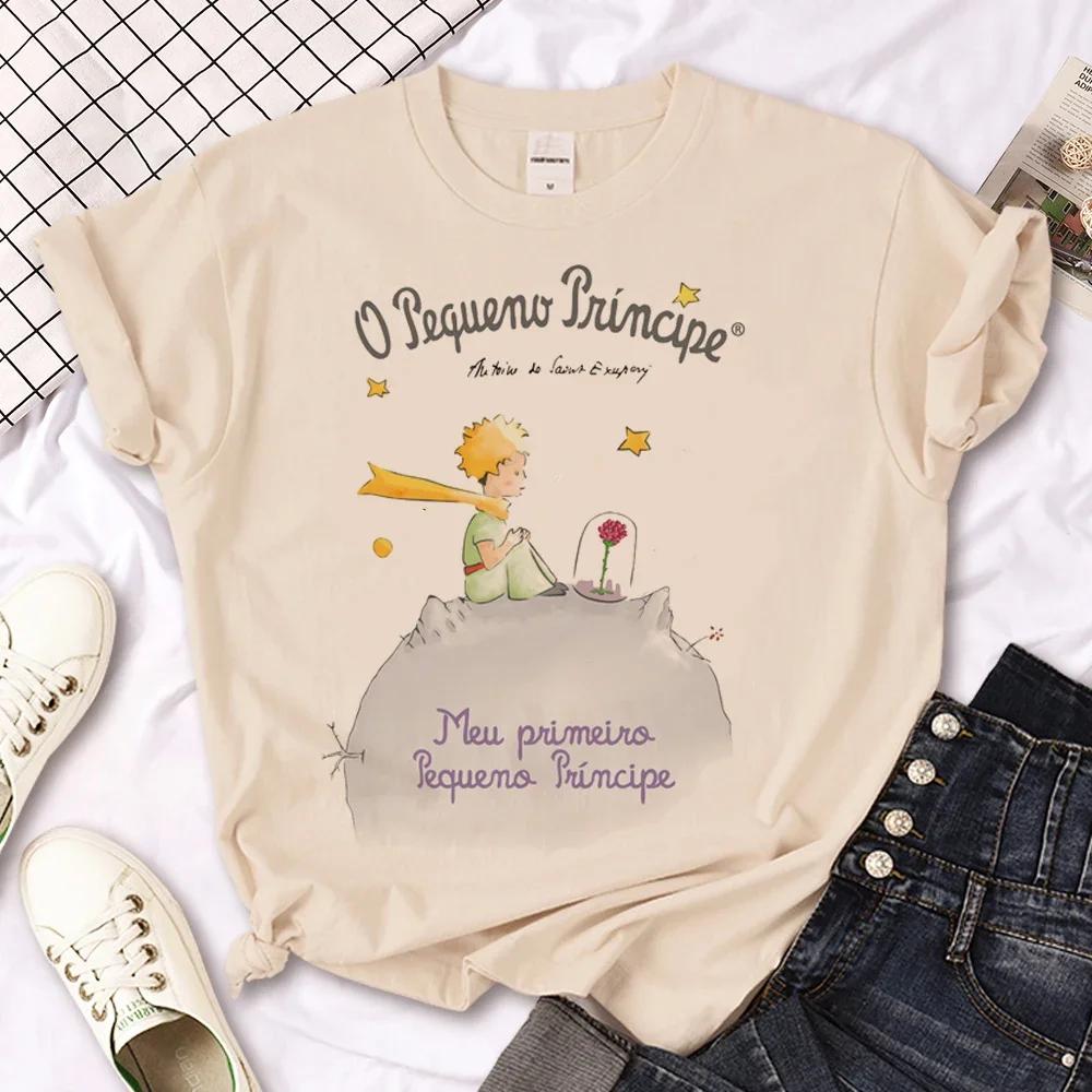 Little Prince T-shirt Women's Summer T-shirt Women's Casual Loose Designer Pattern Clothing