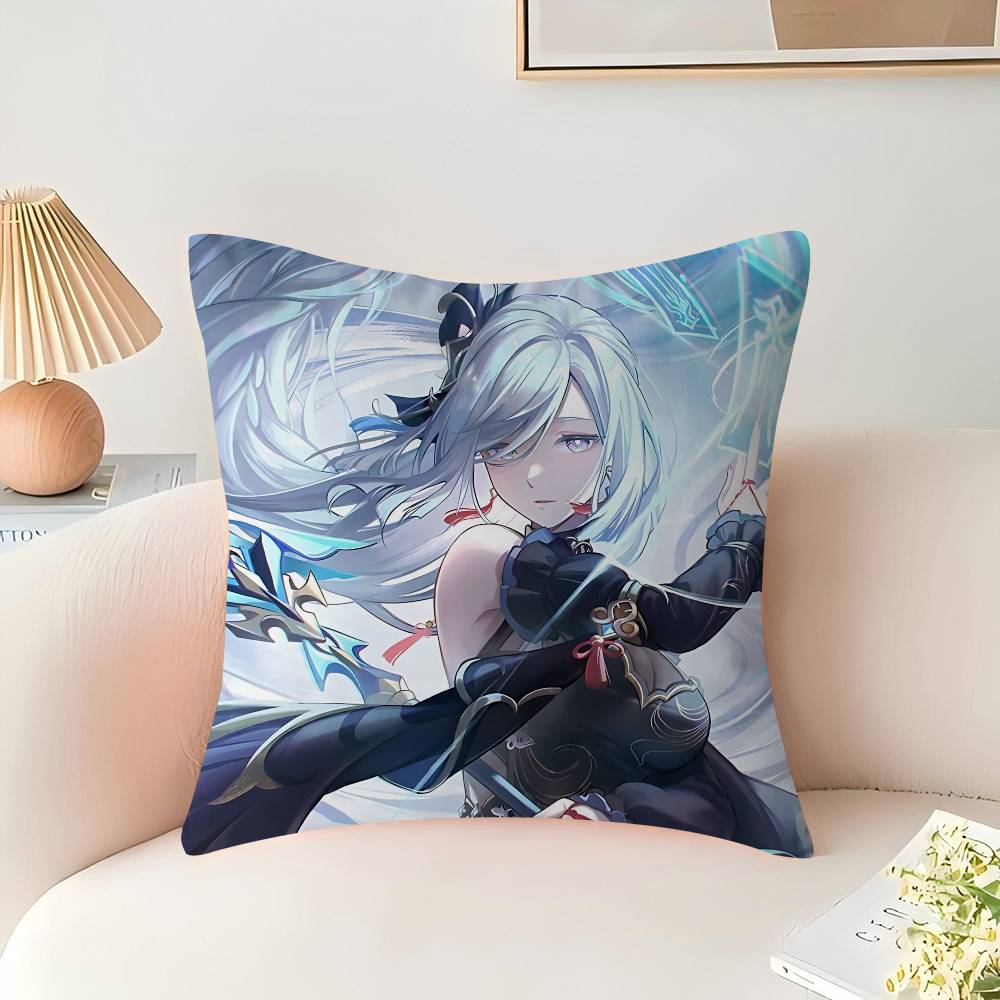 Spiel S-Shenhe Kissenbezug Dekokissen Sofa Heimdeko Hülle Kissenbezüge