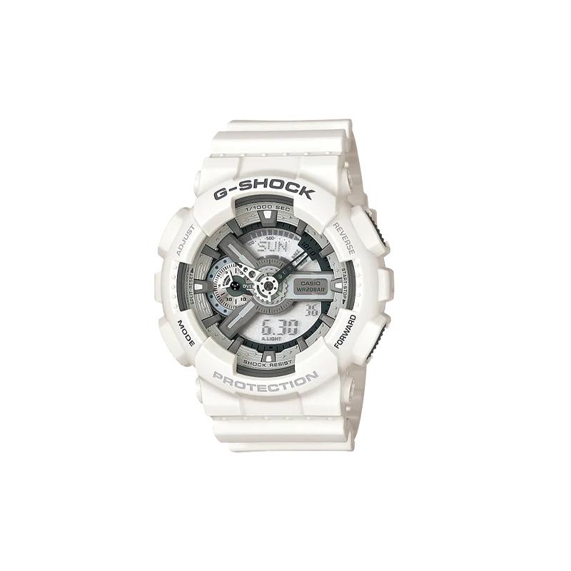 

Casio G-SHOCK Series Fashion Street Classic Pointer Dual Display Analog Digital Dial Sports Waterproof Quartz Movement Resin Strap GA-110C-7AJF белый