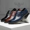 New Men Leather Shoes High Quality Casual Shoes For Men Handmade Comfortable Formal Dress Men Flats Lace-Up Oxfords Shoe