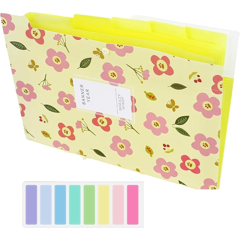 

Corslet Expanding File Holder For Documents, A4 File Organiser, Document File Folder Organizer, Floral Printed Folders F A4