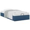 Ottoman Bed without Mattress Blue 90x200 cm Fabric