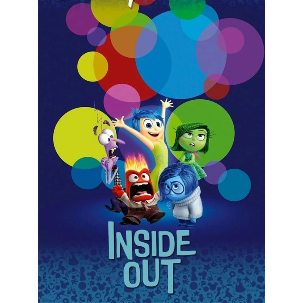 

Disney Cartoon Diamond Painting Inside Out Classic Poster 5D DIY Art Cross Stitch Kit Mosaic Embroidery Home Decor Gift Round 20x30cm