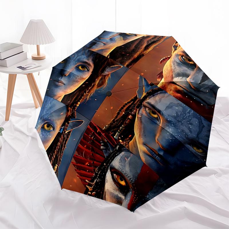 

Avatar Inspired Umbrella:Automatic Opening/Closing,Foldable Design,Outdoor Rain Protection for Fans and Travelers0149b