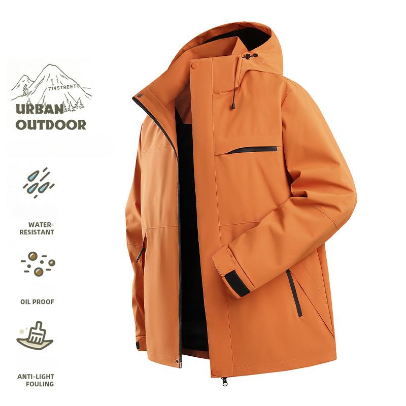

Autumn Men s Mountaineering Jacket Windproof Waterproof Hip Hop Casual Outdoors Coat Climbing Traveling Camping S