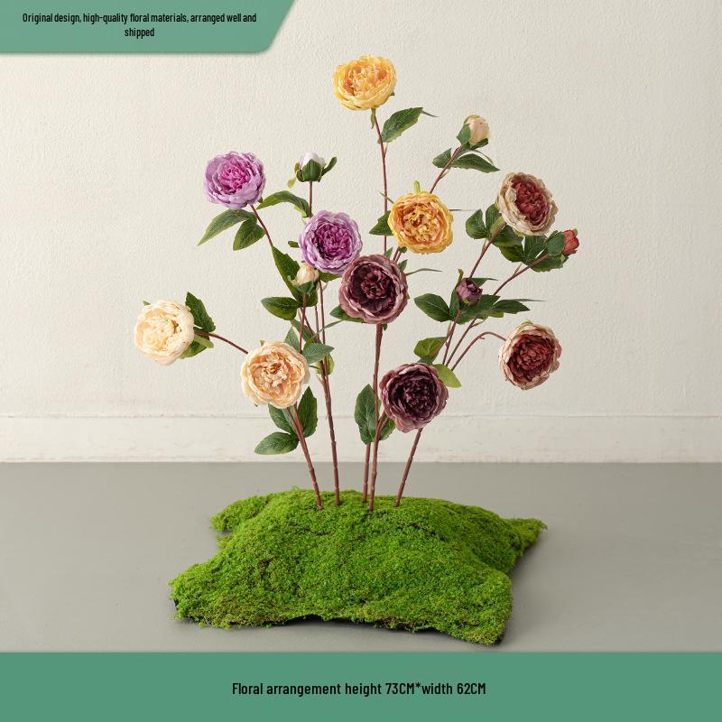 Monet Garden Artificial Floral Window Display and Landscaping Decorations
