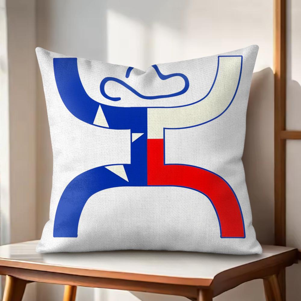 HHooey Brands Cushion Cover Natural Linen Organic Fabric DoubleSided Printing Couch Pillow Covers Home Decor
