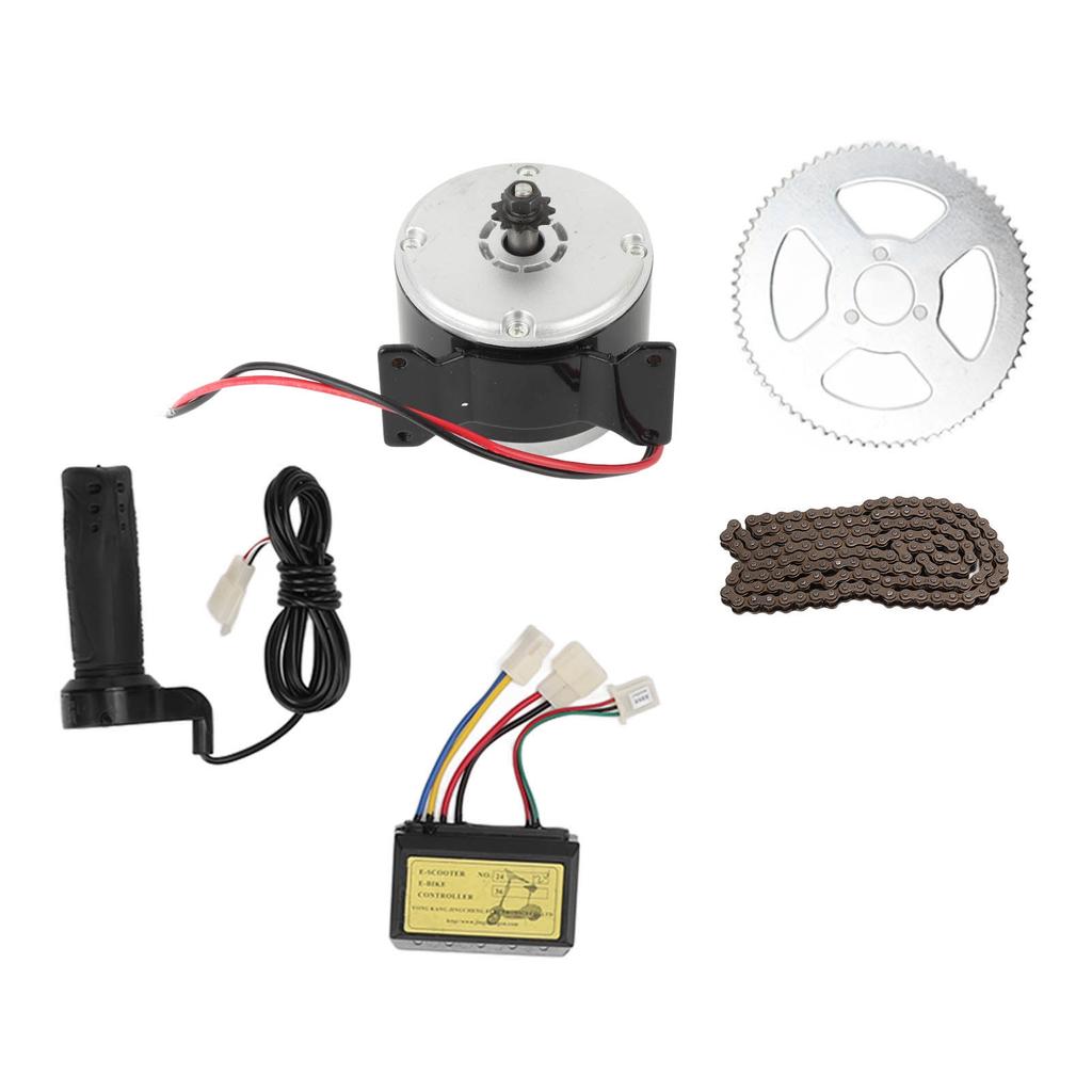 12V 250W Electric Bicycle Motor Kit 2750RPM High Speed Electric Gear Motor with Controller for Motorcycle