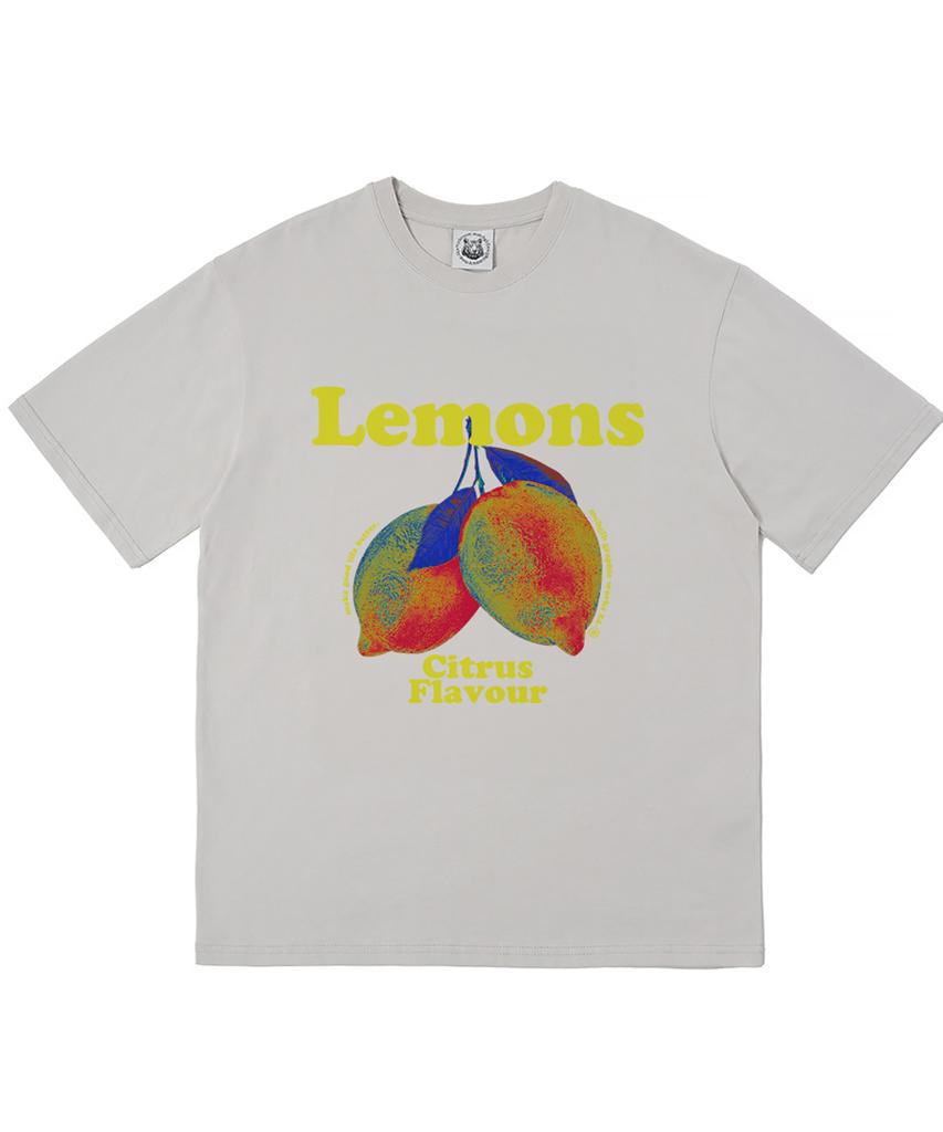 MATCHGLOBE Lemons Flavor Oversized Tee (Beige)