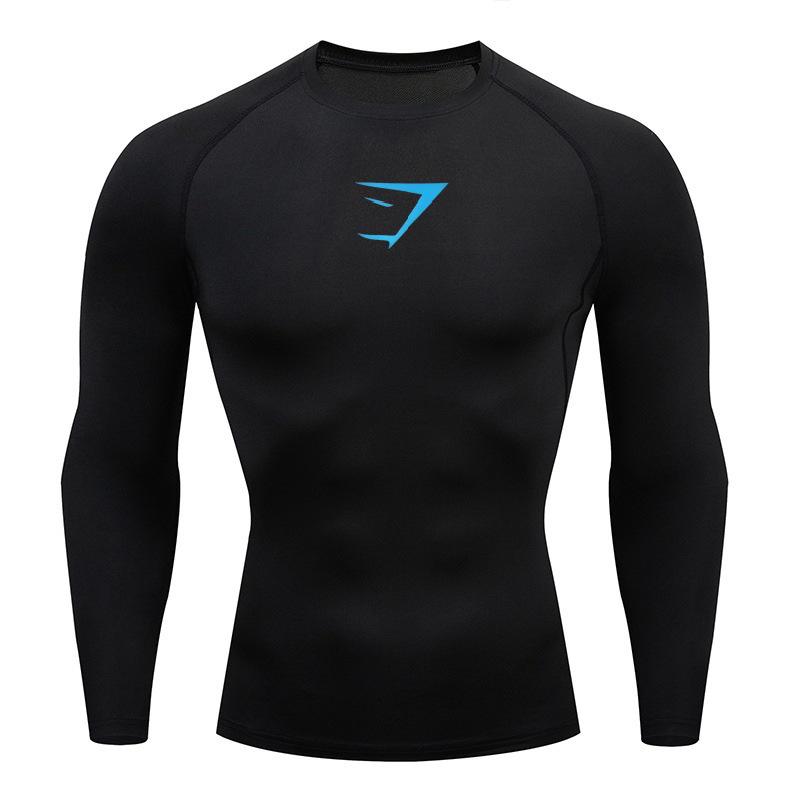 Y2Ktemu Men’s Quick-Dry Shark Gym Bodysuit: Short & Long Sleeve Options