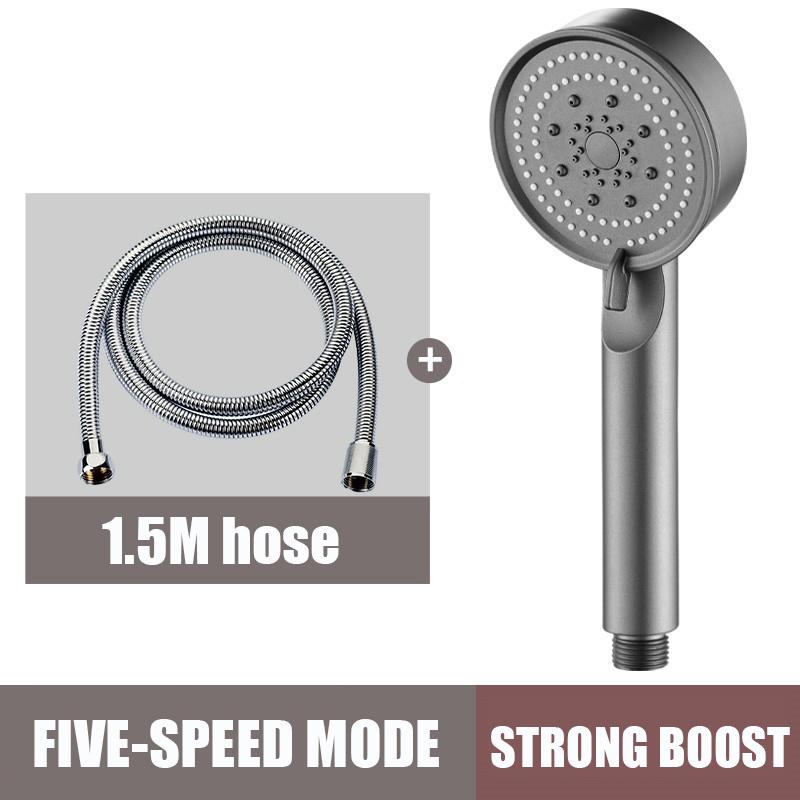 Shower Head Water 5mode Shower Water Saving Spray Nozzle Adjustable High Pressure Head Of A Shower Hygienic Bathroom Accessories