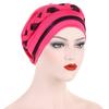New Multicolor Short Braid Colorblock Muslim Hijab Cap – Fashionable European & American Pullover Hat