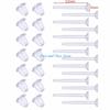 HX6F Creative 100 Set Clear Earrings Ear Studs Piercing Retainers for Women Men