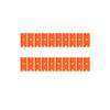 100 Pieces Two Cutting Plastic Razor Blade Label Clean Razor Glue Remover Window Glass Clean Scraper Car Wrap Sticker Squeegee