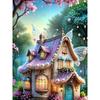 Das Exquisite Perlmosaik-Gemälde des Disney Traum-Feenhauses Handgefertigte Perlenstickerei-Kunstwerke Geschenke für Paare Heimdekorations-Designs