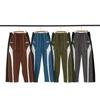 Herren Damen Lässige Jogginghose Hoher Elastischer Bund Kordelzug Gerades Bein Baumwollmischung Streetwear