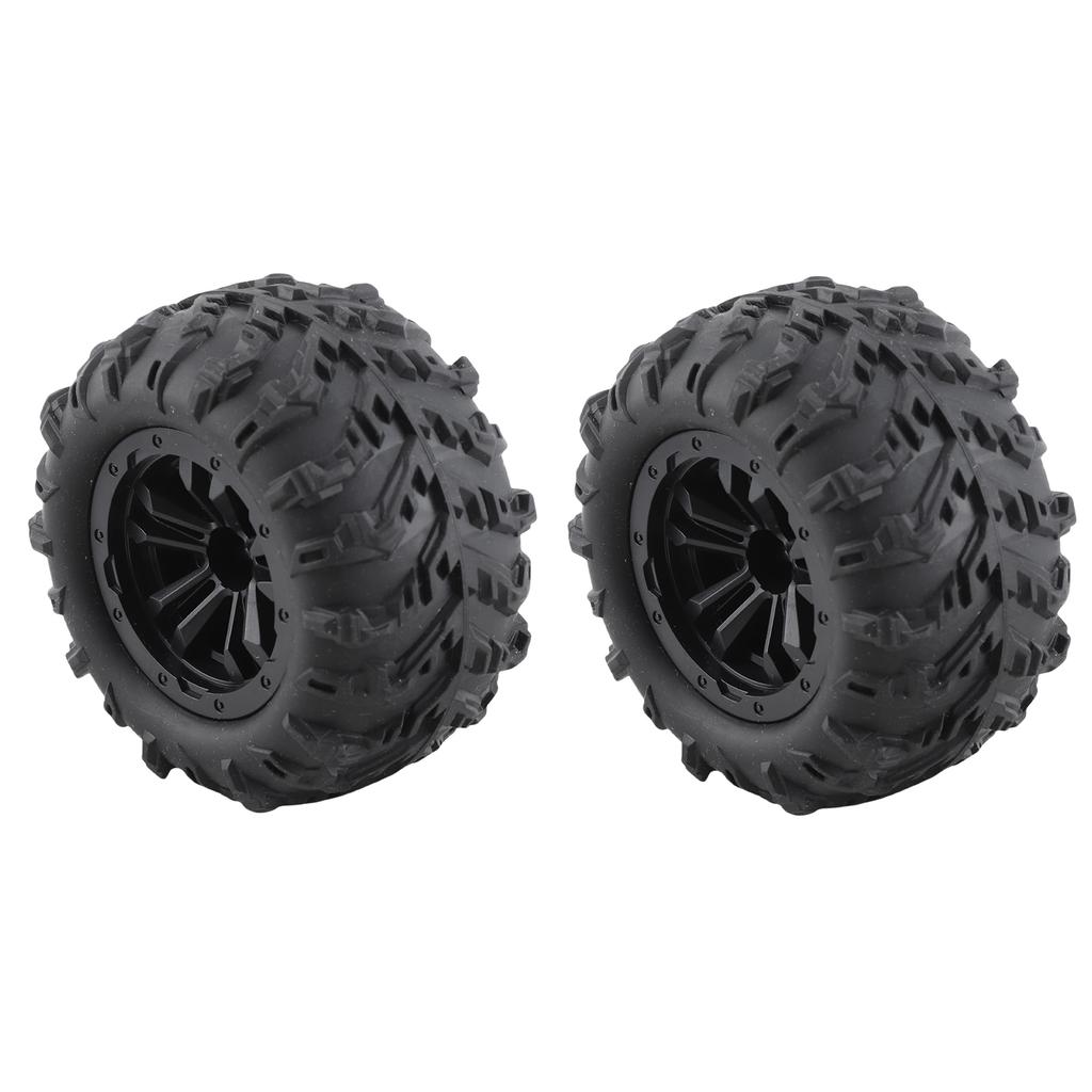 2 Pcs 85mm RC Car Tire 47mm Width 12mm Hex Adapter Rubber Car Replacement Tyres for SCY 16101 16102 1 16 RC Car