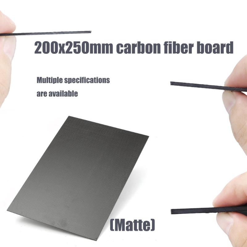 Carbon Fiber Sheet 200x250mm 3K Carbon Fiber Laminate Plate Twill Weave Panel Sheet Matte Finish For Drones Car Part