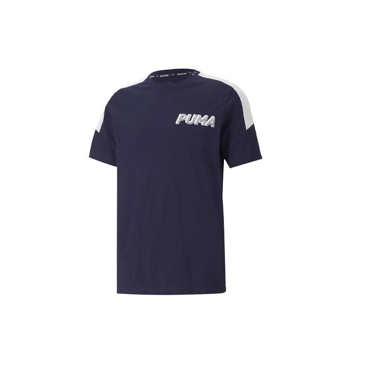 PUMA Modern Sports Logo T-Shirt Navy Men s 845910-06 S