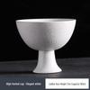 Song Style White Porcelain Stemmed Tea Cup
