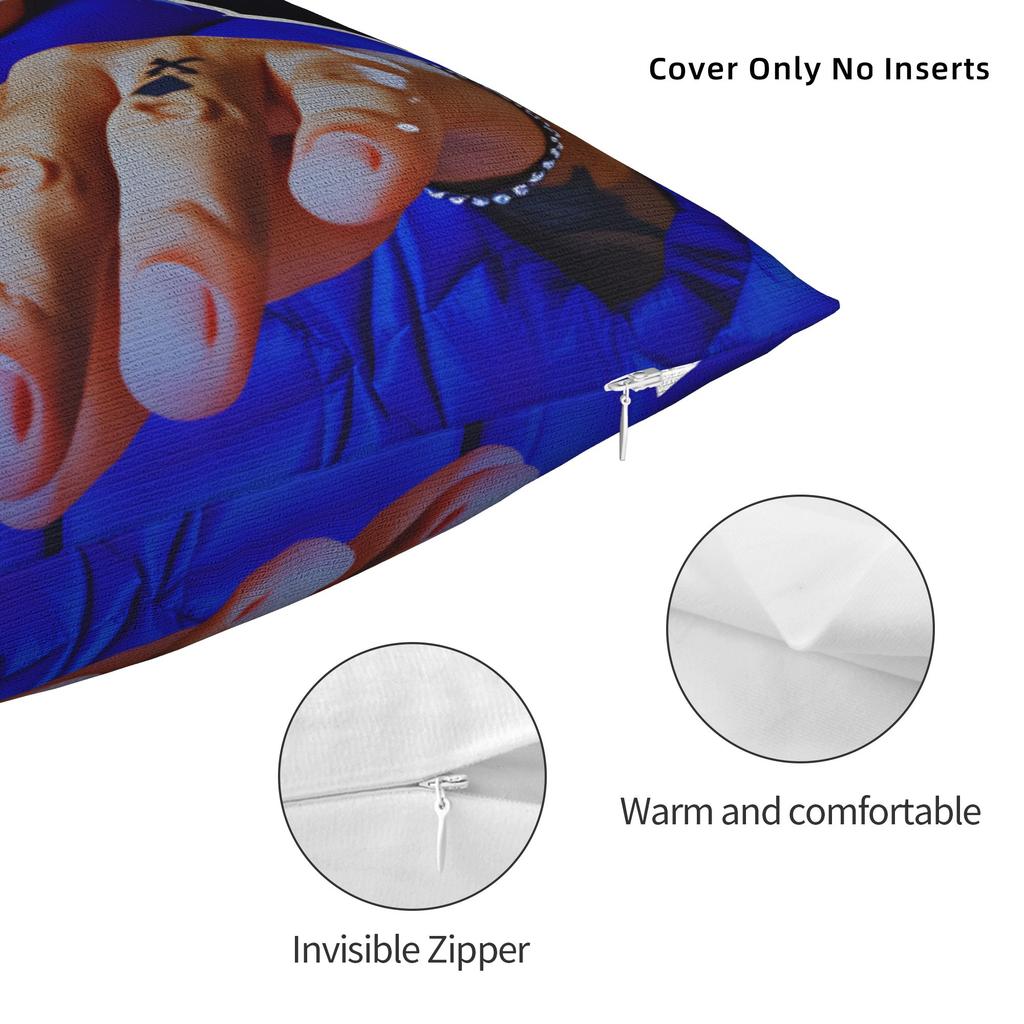 Rapper R-Rels B Pillow Cover  Novelty Pillow Case For Living Room Sofa Design Pillowcases Birthday Present