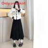Golden Velvet Skirt With Pleated Design For Casual And Office Wear