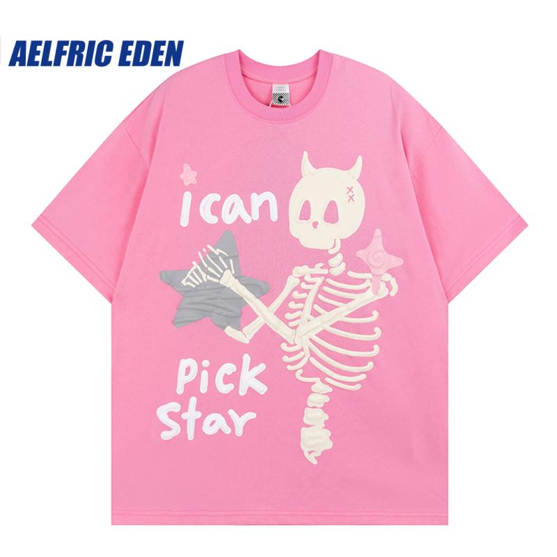 

Aelfric Eden Pick Star Графическая футболка Y2K Уличная одежда в стиле хип-хоп Harajuku 2023 Мужская летняя повседневная хлопковая футболка с короткими рукавами Футболки L