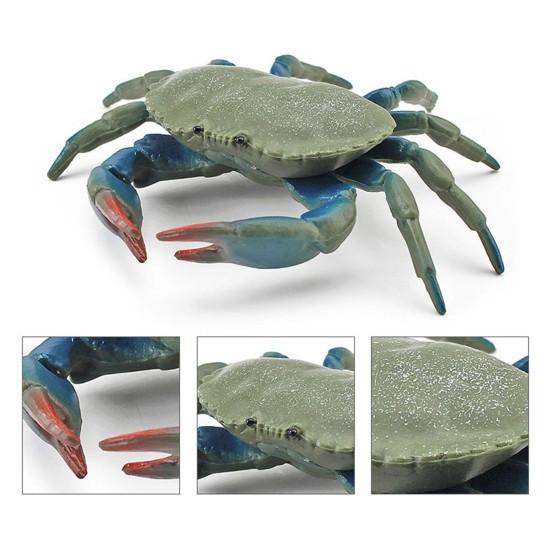Simulation Animal Model Vivid Intelligence Development Solid Aquarium Miniature Crab Cognition Education Toy for Home