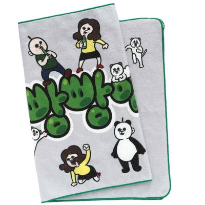 Daily Life Slim Bath Towel 0002 Slim Bath Towel Panpan-kun's (Gray) Women's 001136-0002-01