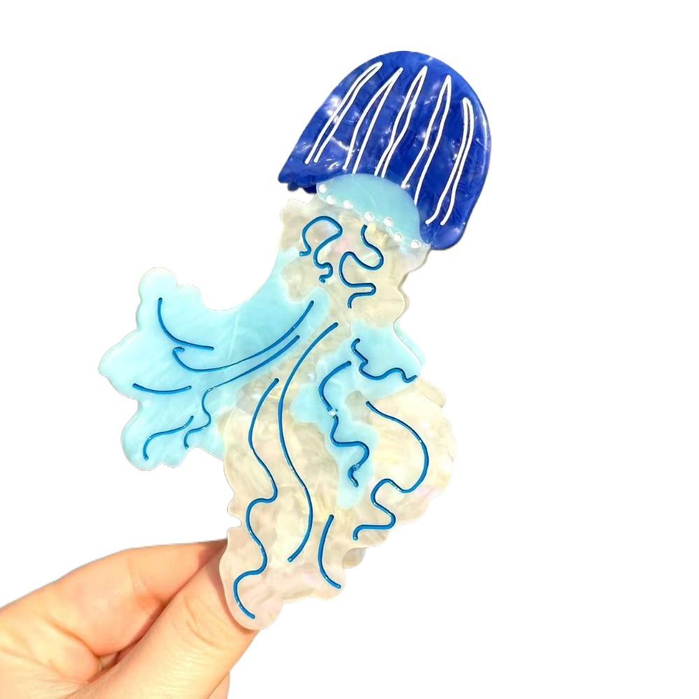 Korean Style Cartoon Animal Hair Clip Sweet Cute Shark Clip Lovely Jellyfish Hair Claw  Headdress