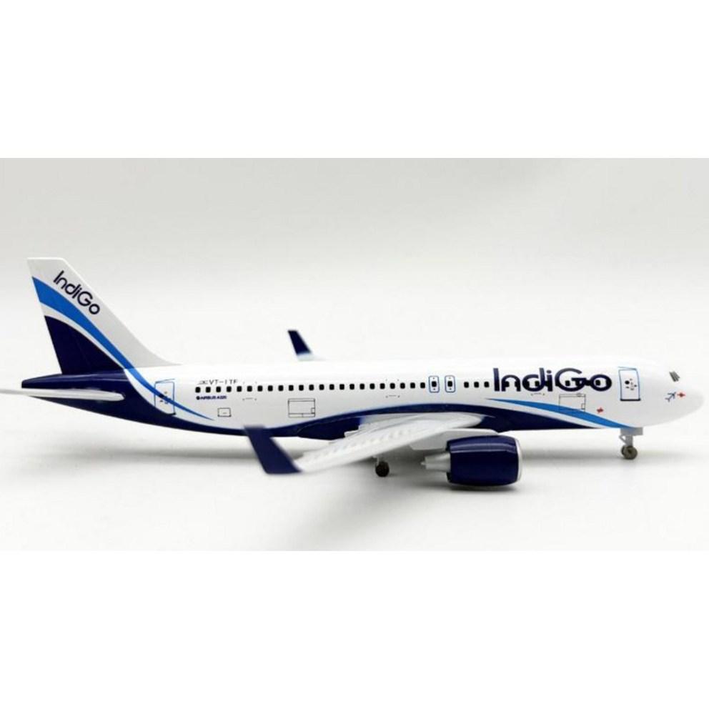Premium 20cm Die-cast Model Airplane - Airbus A320 Indigo Airlines Livery