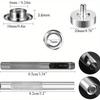 Oogjes Tool Kit 100 Sets Oogjes 6mm Binnendiameter Zilver voor Kleding Schoenen Tas Leerambachten Kledingaccessoires.