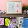 DIY Babypflege Hand Fuß Tintenpad Handabdruck Fußabdruck Fingerabdruck 7 Farben Weich Ton Flauschiger Schaum Zubehör Antistress Kinderspielzeug für Kinder