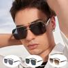 Men's Stylish Casual Pilot Fashion Glasses with Metal Frame & Gradient Lenses Perfect for Casual Attire
