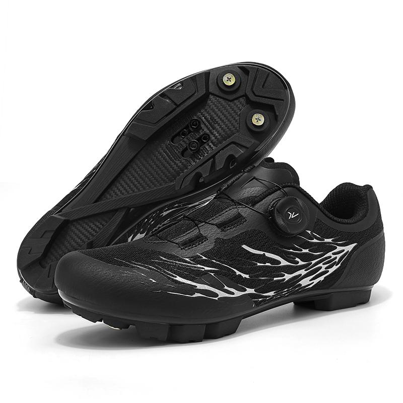 Sapatos de Ciclismo de Estrada Masculino Respirável Verão Travas de Bloqueio Automático Antiderrapante Sapato de Bicicleta de Montanha Masculino Sneaker de Corrida spd Leve